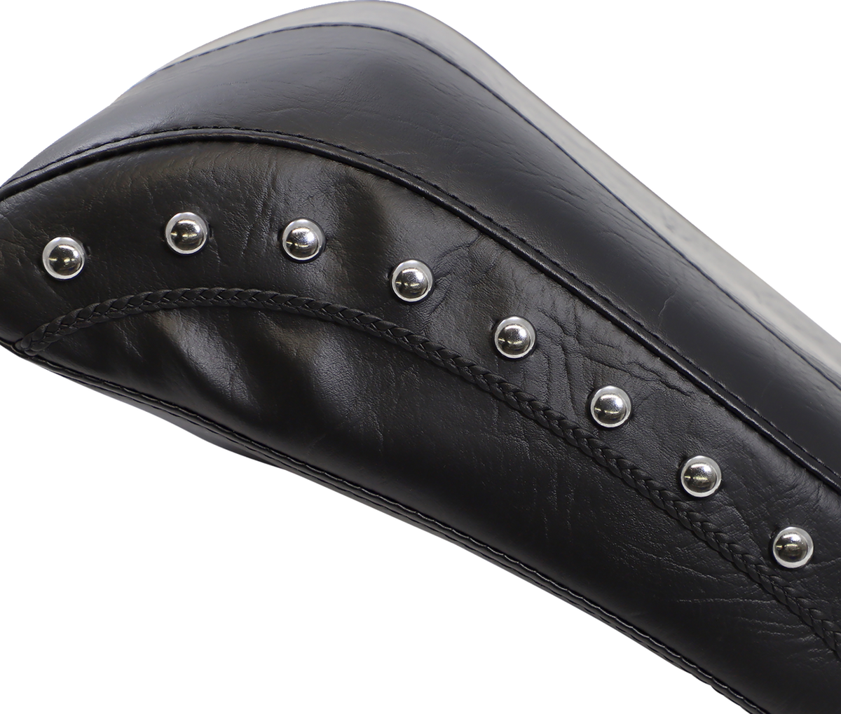 Mustang Wide Rear Seat - Studded - Black - FLST '05-'17