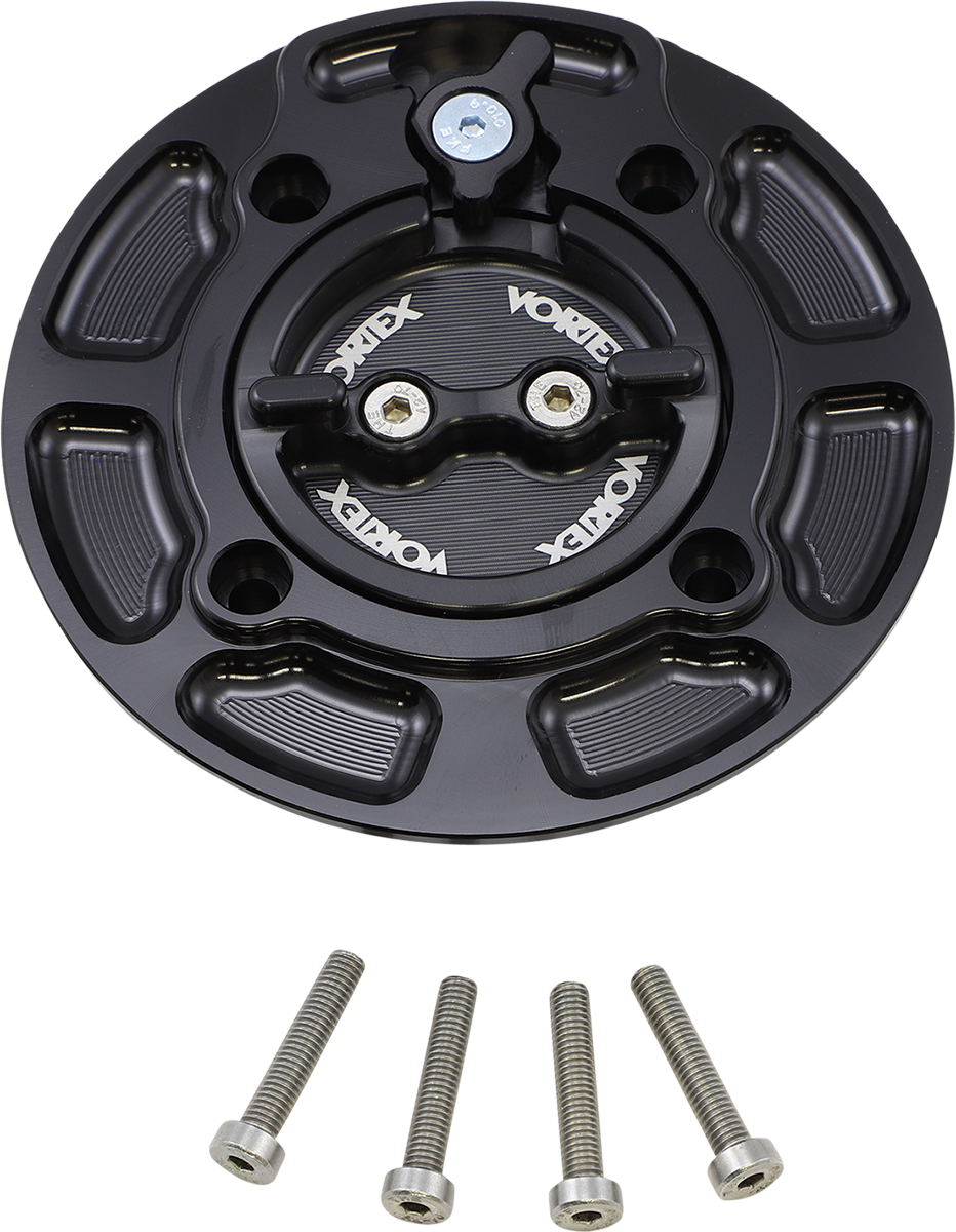 Vortex V3 Fuel Cap - Black - Kawasaki
