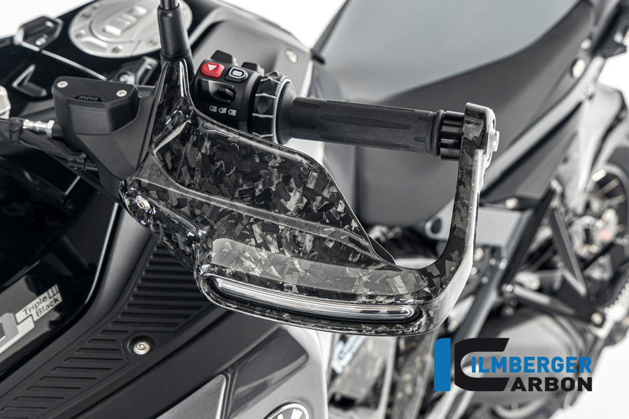 Ilmberger Carbon Handguard For Turn Signals Left BMW R 1300 GS - Gloss / Forged