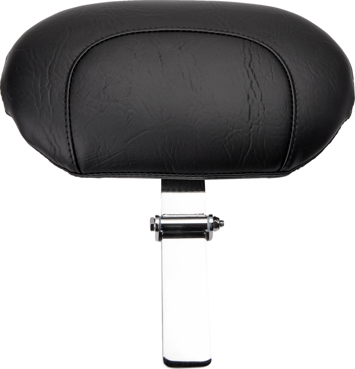 Mustang Wide Solo Seat - With Backrest - Black - Studded W/ Concho - FLST/FXST '00-'06