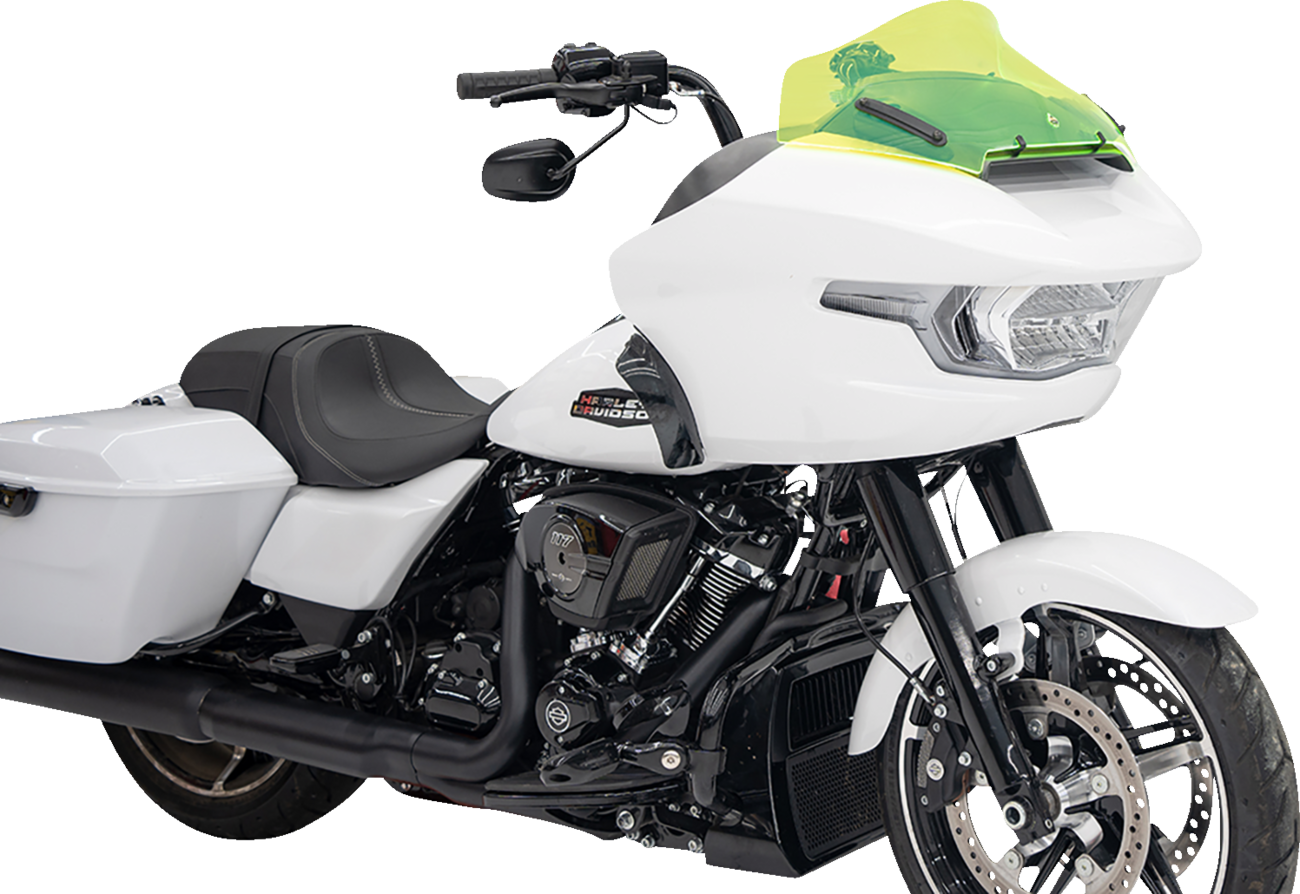 Klock Werks Ice Flare® Windshield - 10" - Green Ice - '23-'25 FLTRX