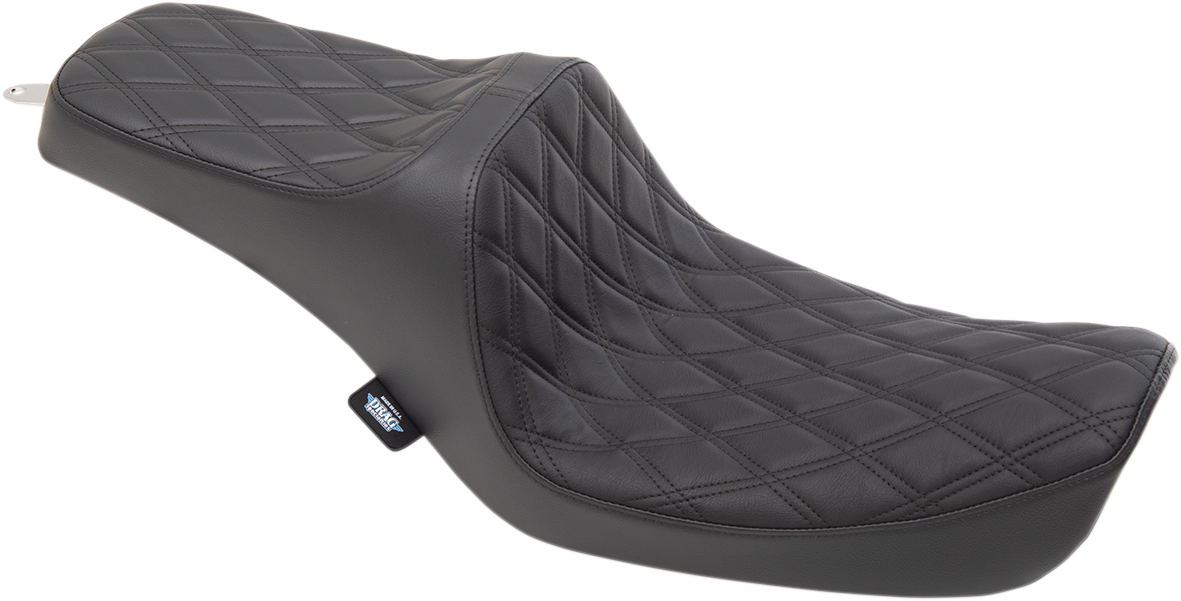 Drag Specialties Seats Predator III Seat - Double Diamond - Black Stitching - FXD '96-'03
