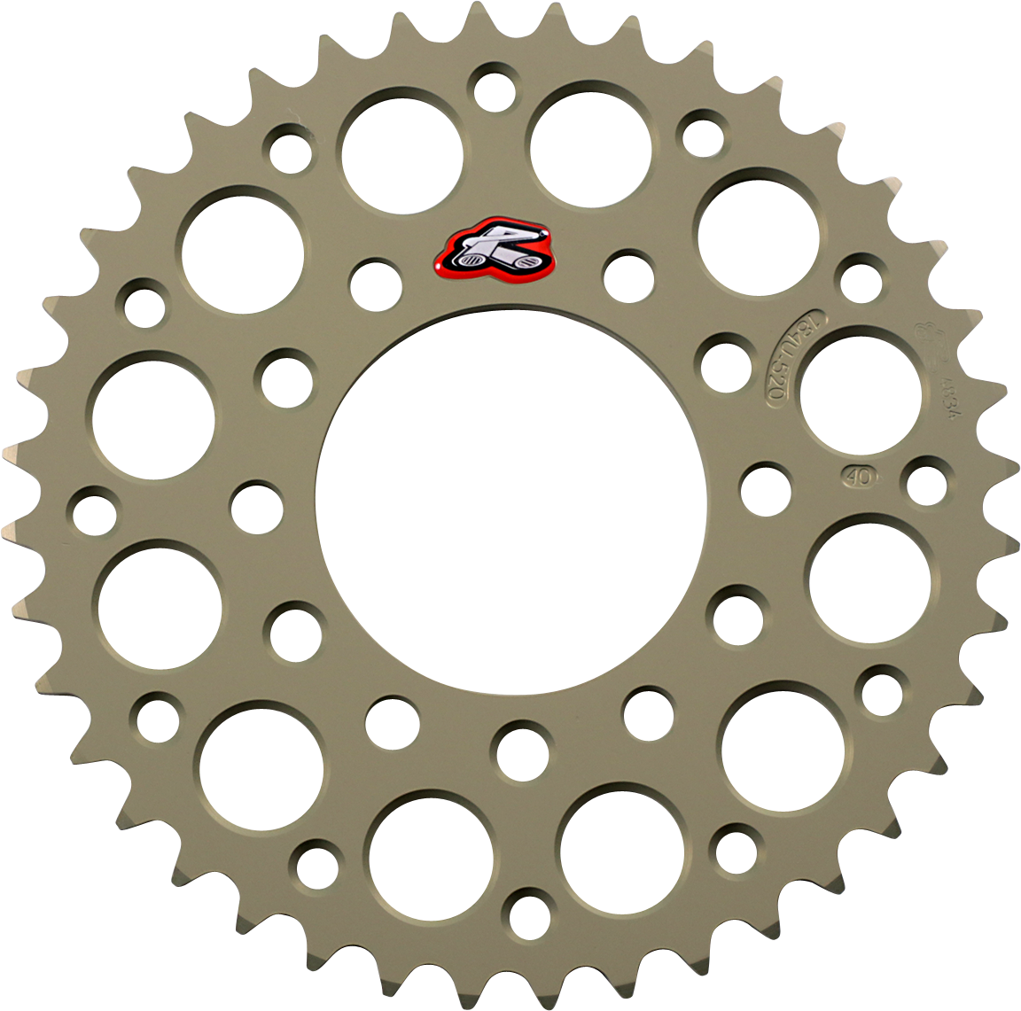 Renthal Rear Sprocket - Aluminum - 40 Tooth - Kawasaki/Suzuki/Triumph/CF Moto