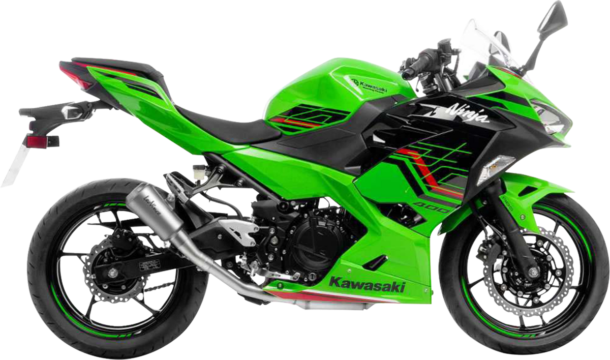 LeoVince LV-10 Slip-On Muffler - Stainless Steel - Ninja 400/500