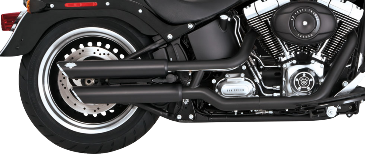 Vance & Hines 3" Twin Slash Slip-On Mufflers - Black