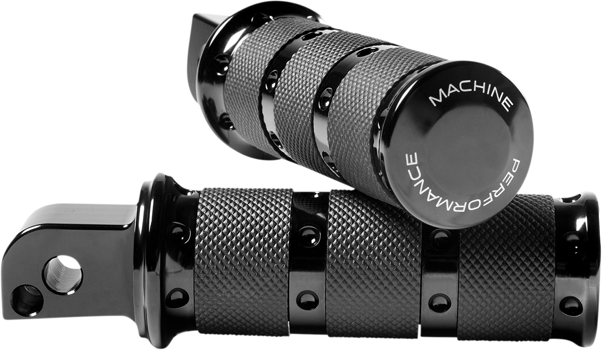 Performance Machine (PM) Foot Pegs - Black - XLS - M8 - Passenger