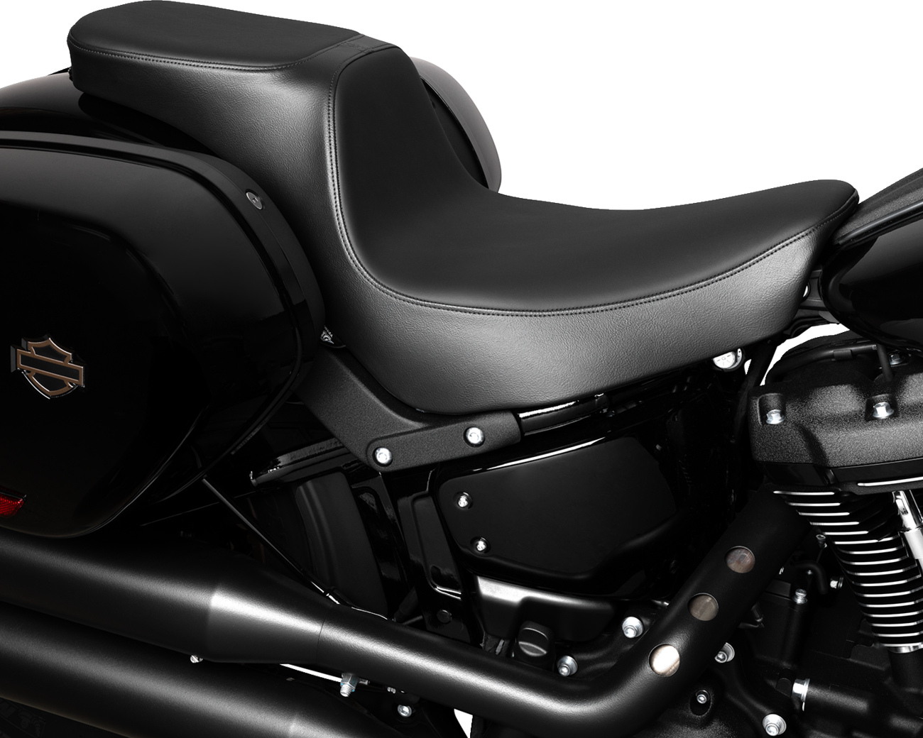 Drag Specialties Seats Predator 2-Up Seat - Solar Leather - Smooth - FLSB/FXLRS '18-'24