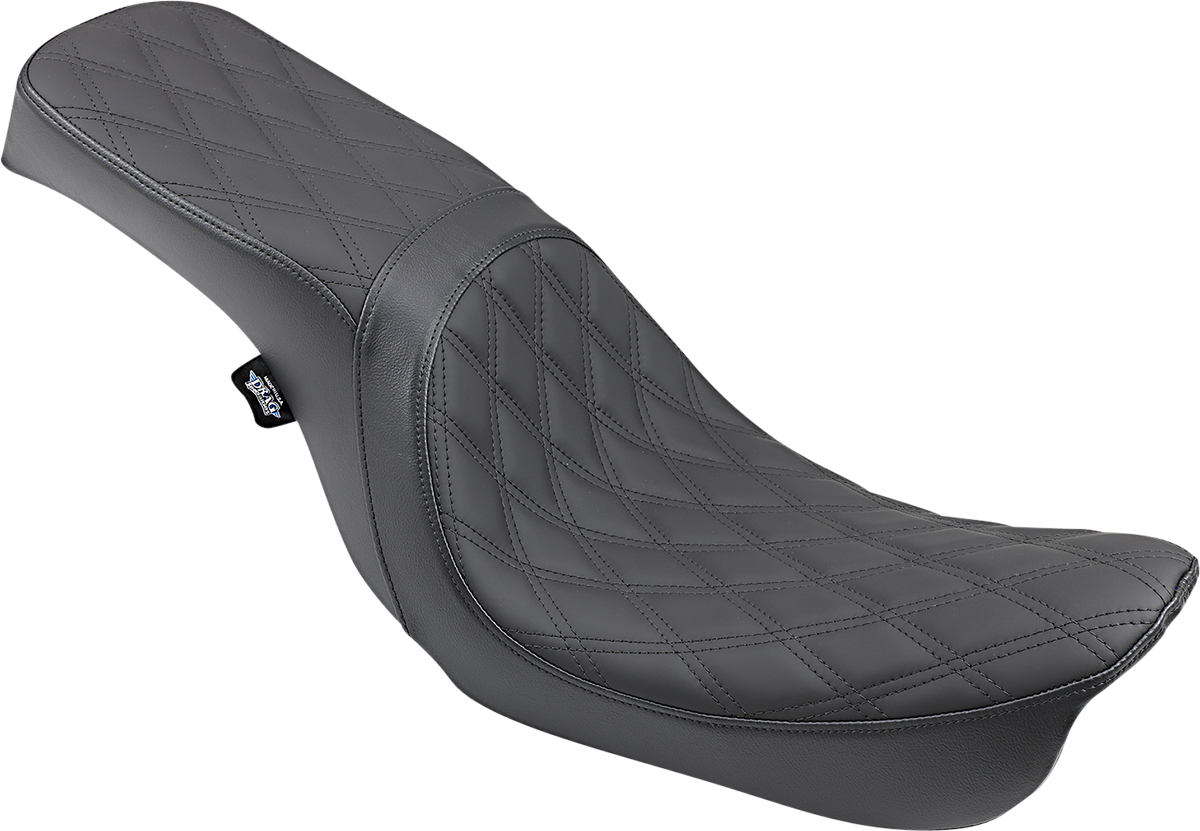 Drag Specialties Seats Predator 2-Up Seat - Double Diamond - Black - FX/FL '06-'17