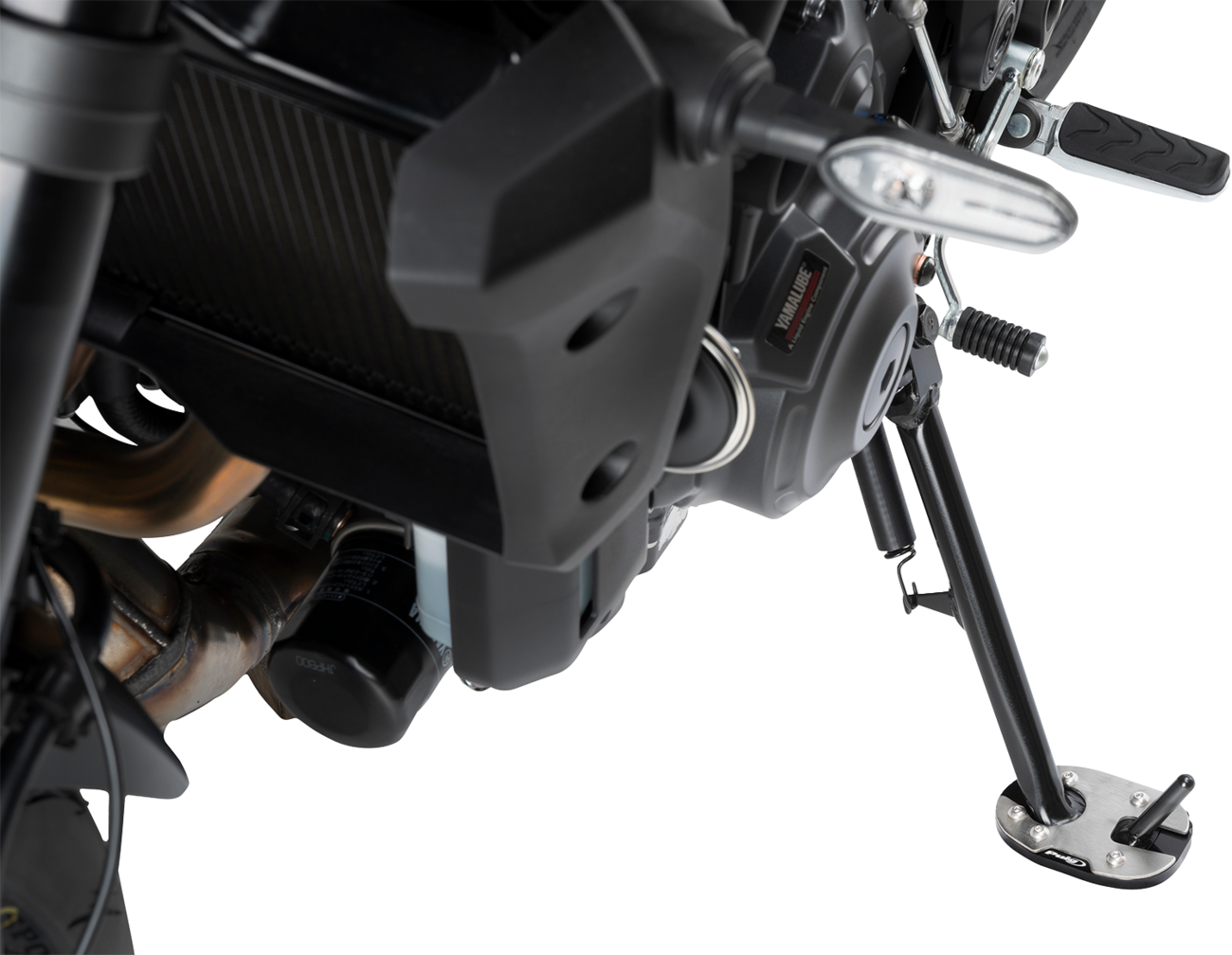 PUIG HI-Tech Parts Kickstand Pad Extension - Yamaha - MT/XSR/YZ