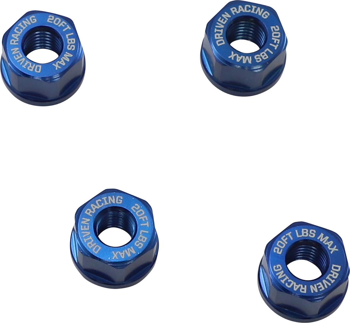 Driven Racing Sprocket Nuts - 4-Bolt Hub - Blue - M8 X 1.25