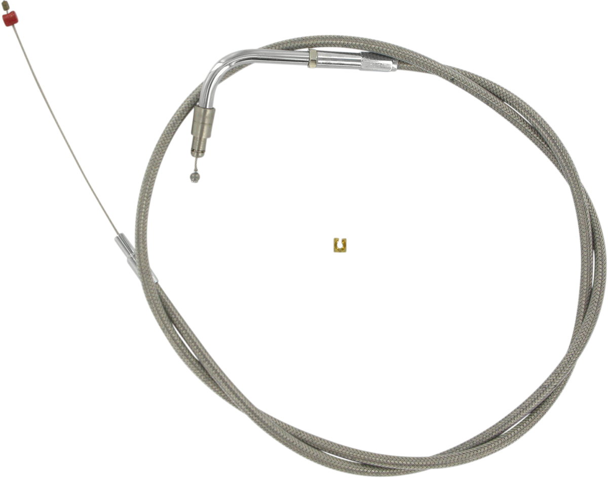 Barnett Stainless Steel Idle Cable - +3" - '02-'07 FLH