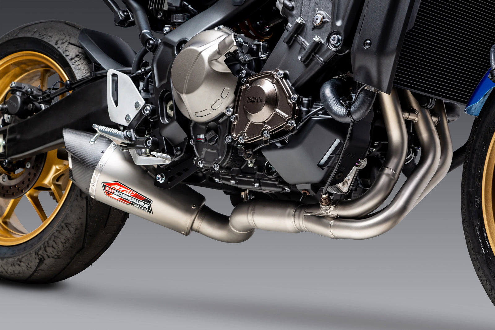 Yoshimura MT-09 21-26 / XSR 900 22-25 Race AT2 Stainless Full Exhaust, W/ Stainless Muffler