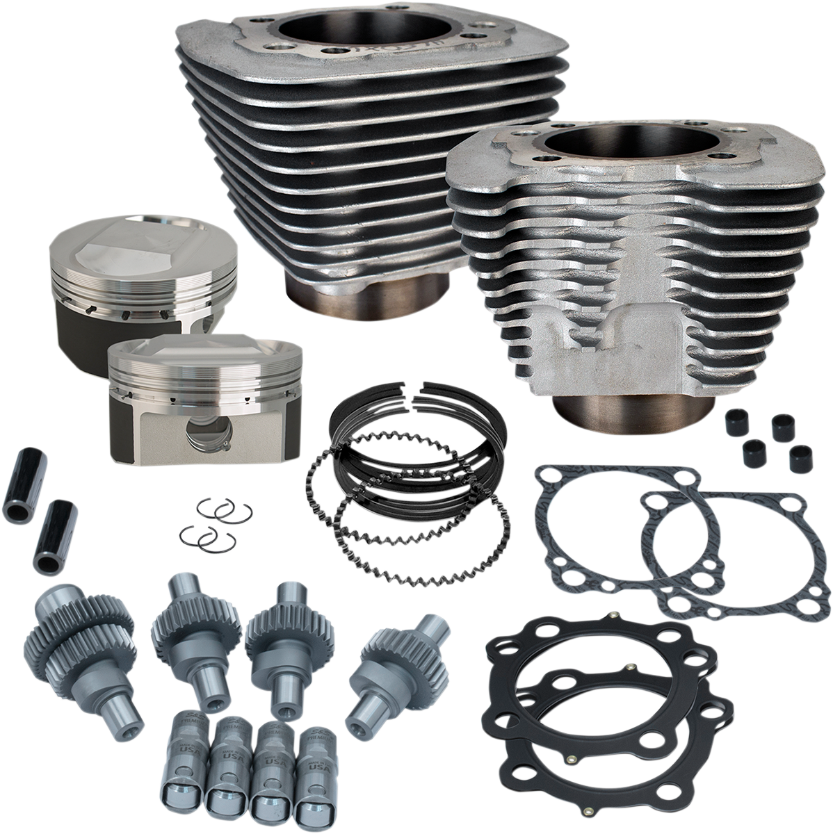 S&S Cycle Hooligan Kit - 1200 Cc To 1250 Cc - Silver Powdercoat - Sportster