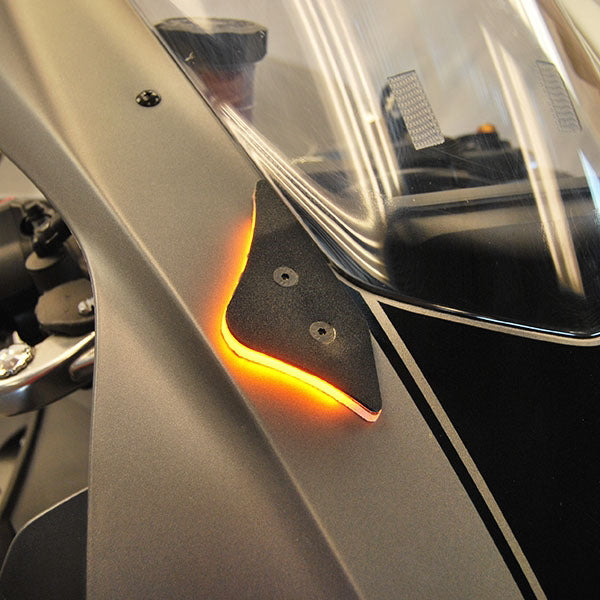 NRC Mirror Block Off LED Turn Signals For Yamaha R1 R1S R1M