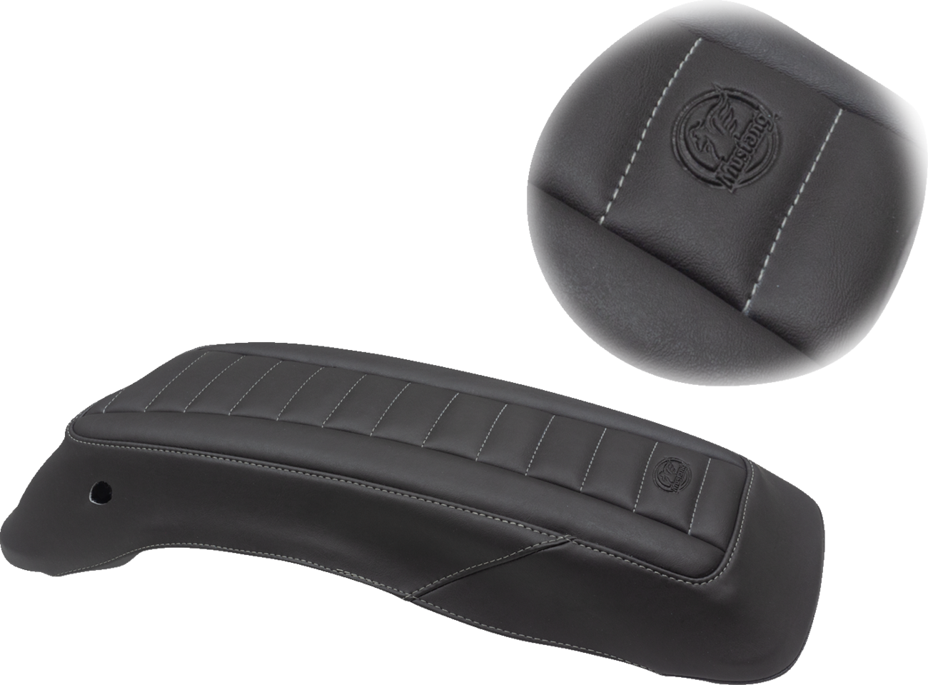 Mustang Saddlebag Lid Covers - Black/Gunmetal Gray - FL '14-'24