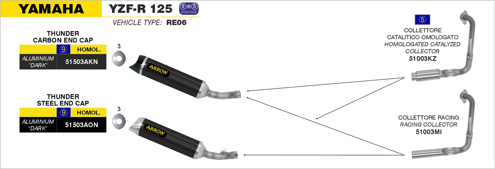 Arrow 51003MI Racing Header