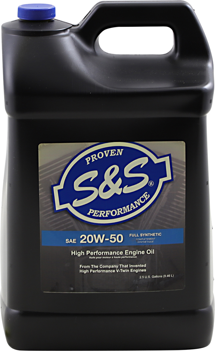 S&S Cycle Synthetic Oil 20w-50 - 2.5 U.S. Gal.
