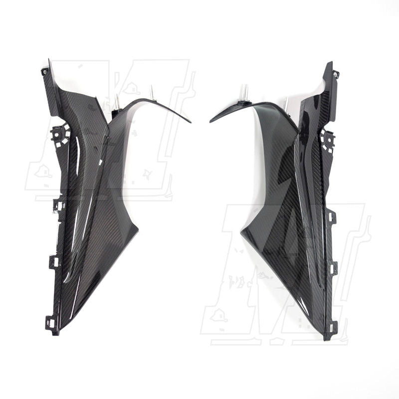 Ilmberger Carbon Fiber Upper Fairing Badge Holder Set for S1000RR 20-25