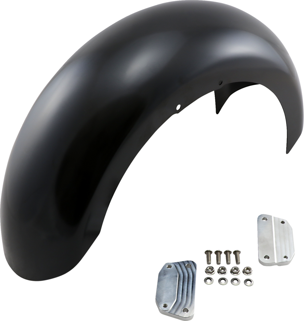 Klock Werks Slicer Front Fender - Black - 18" - HD Softail