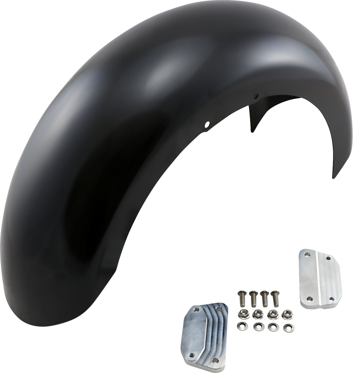 Klock Werks Slicer Front Fender - Black - 18" - HD Softail