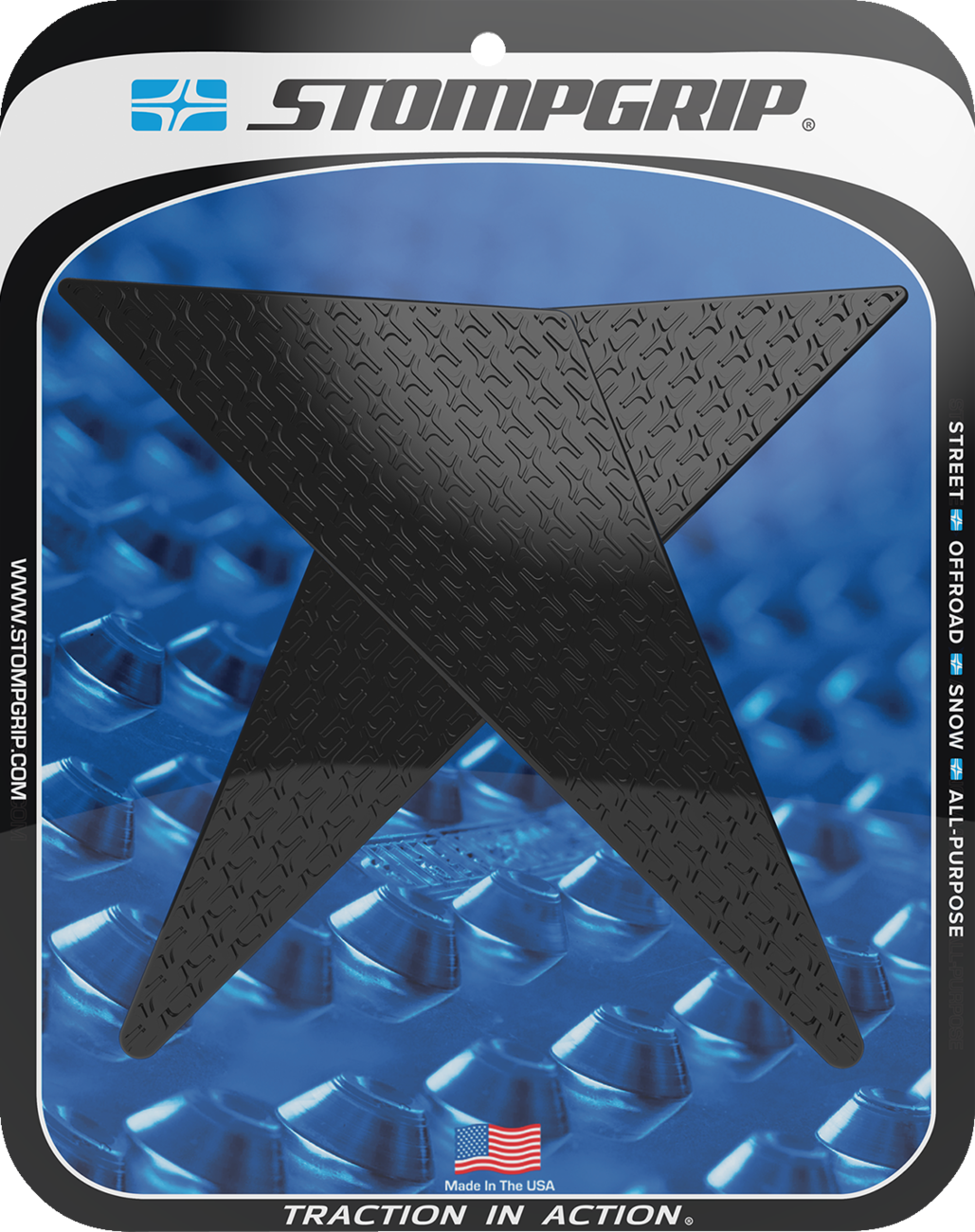 StompGrip Tank Grips - Icon - Black - Honda - GL '18-'25