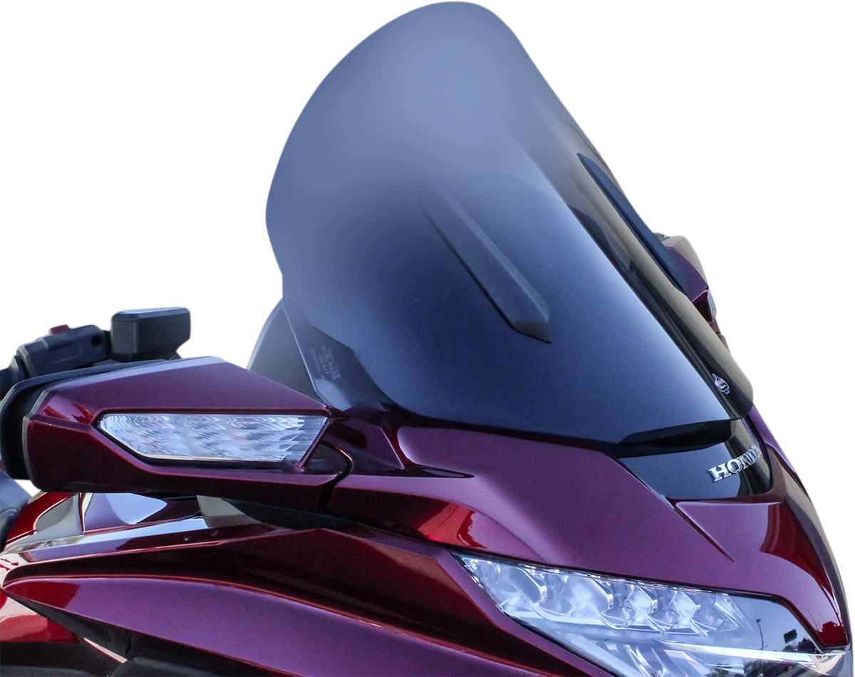 Klock Werks Flare® Windshield - 18" - Dark Smoke - '18-'25 Gold Wing