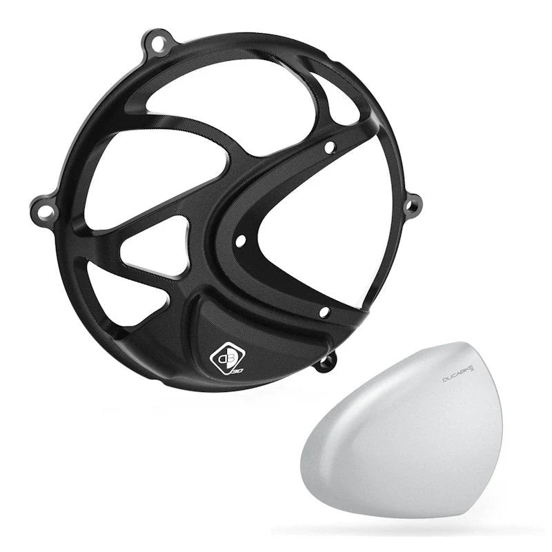 Ducabike DBK 3D Dry Clutch Cage Cover With Slider For Panigale V4R - Yes (Silver)