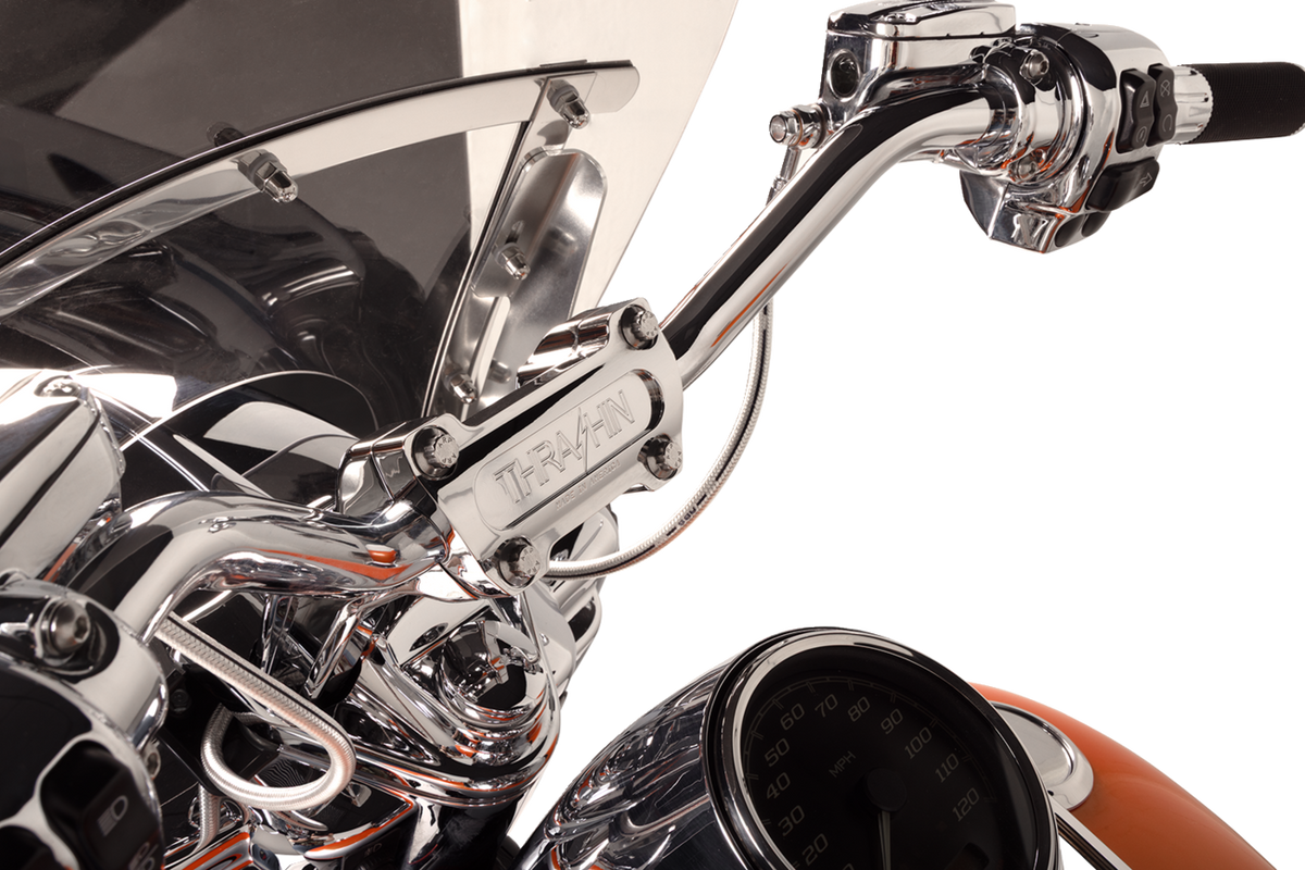 Thrashin Supply CO. Handlebar Risers - Pull Back - 6-1/2" - Chrome