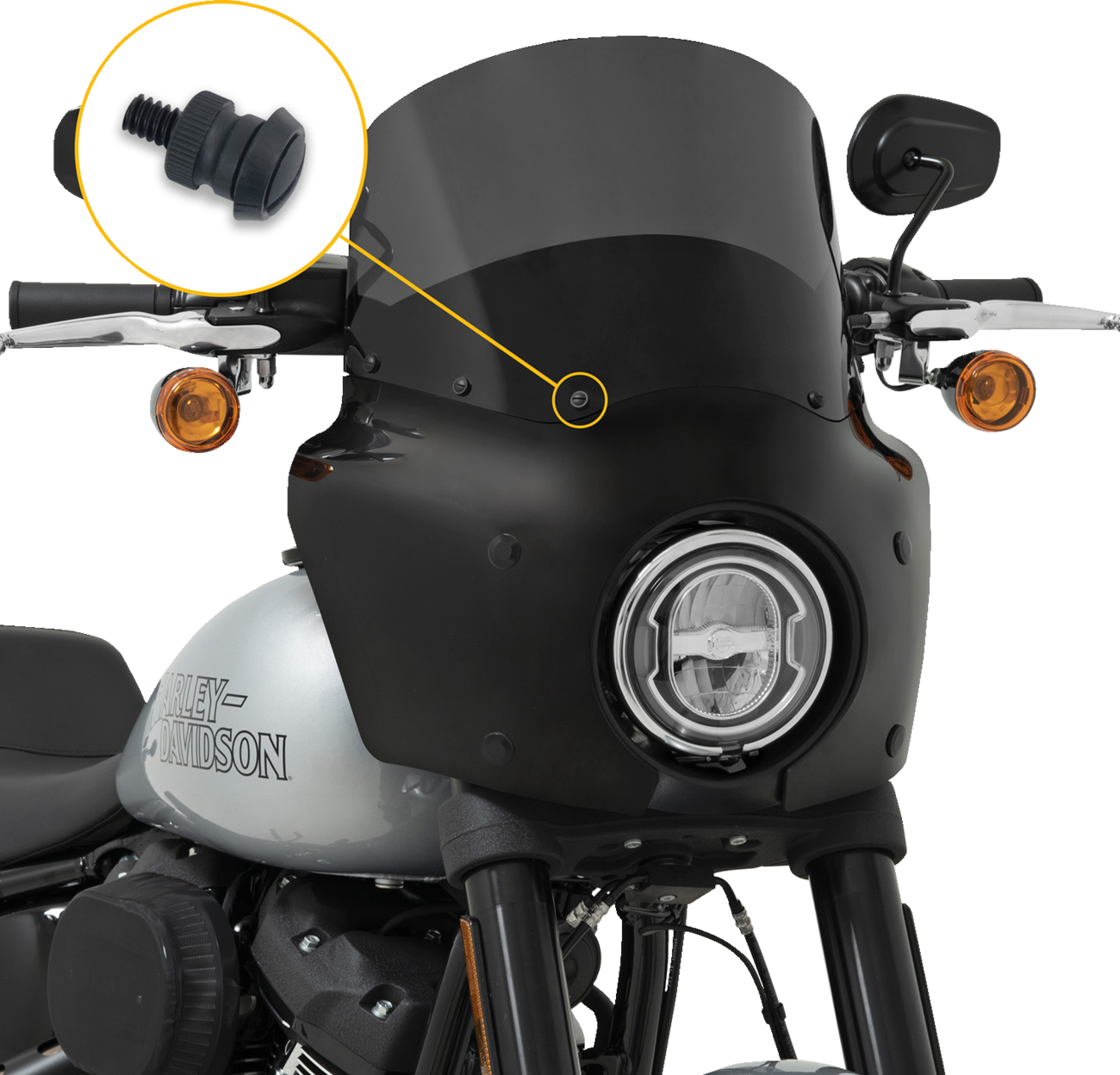 Memphis Shades Windshield Hardware - Road Warrior