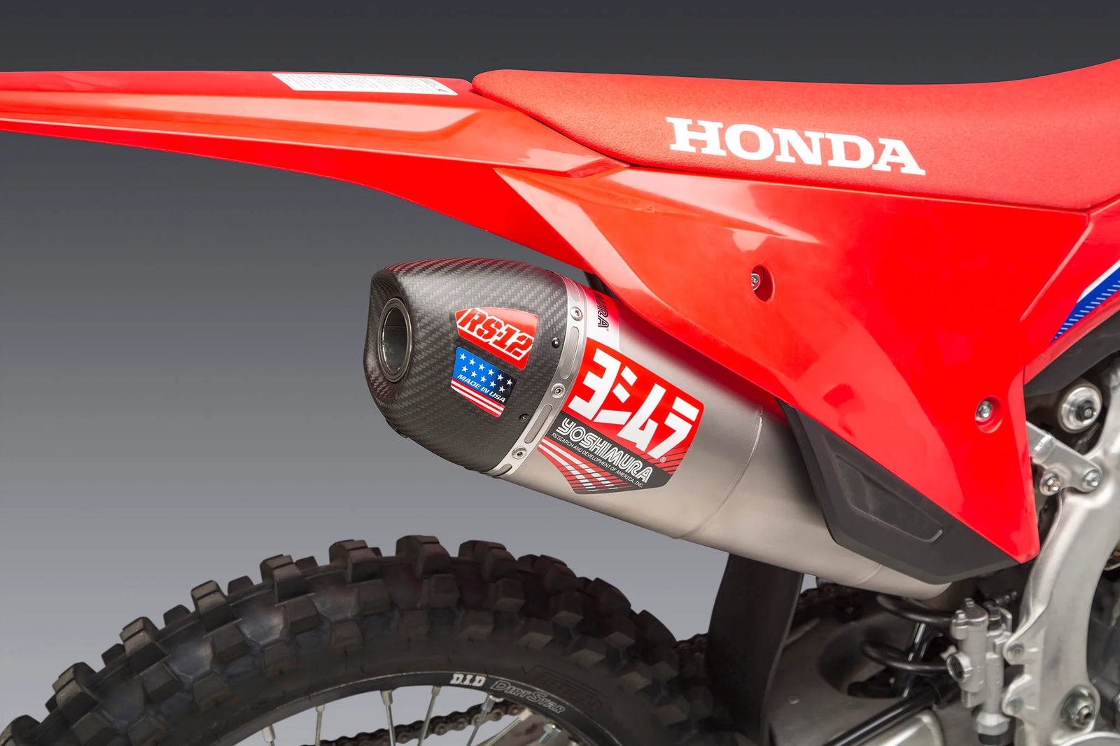 Yoshimura CRF250R/RX 22-24 RS-12 Titanium Full Exhaust, W/ Titanium Muffler