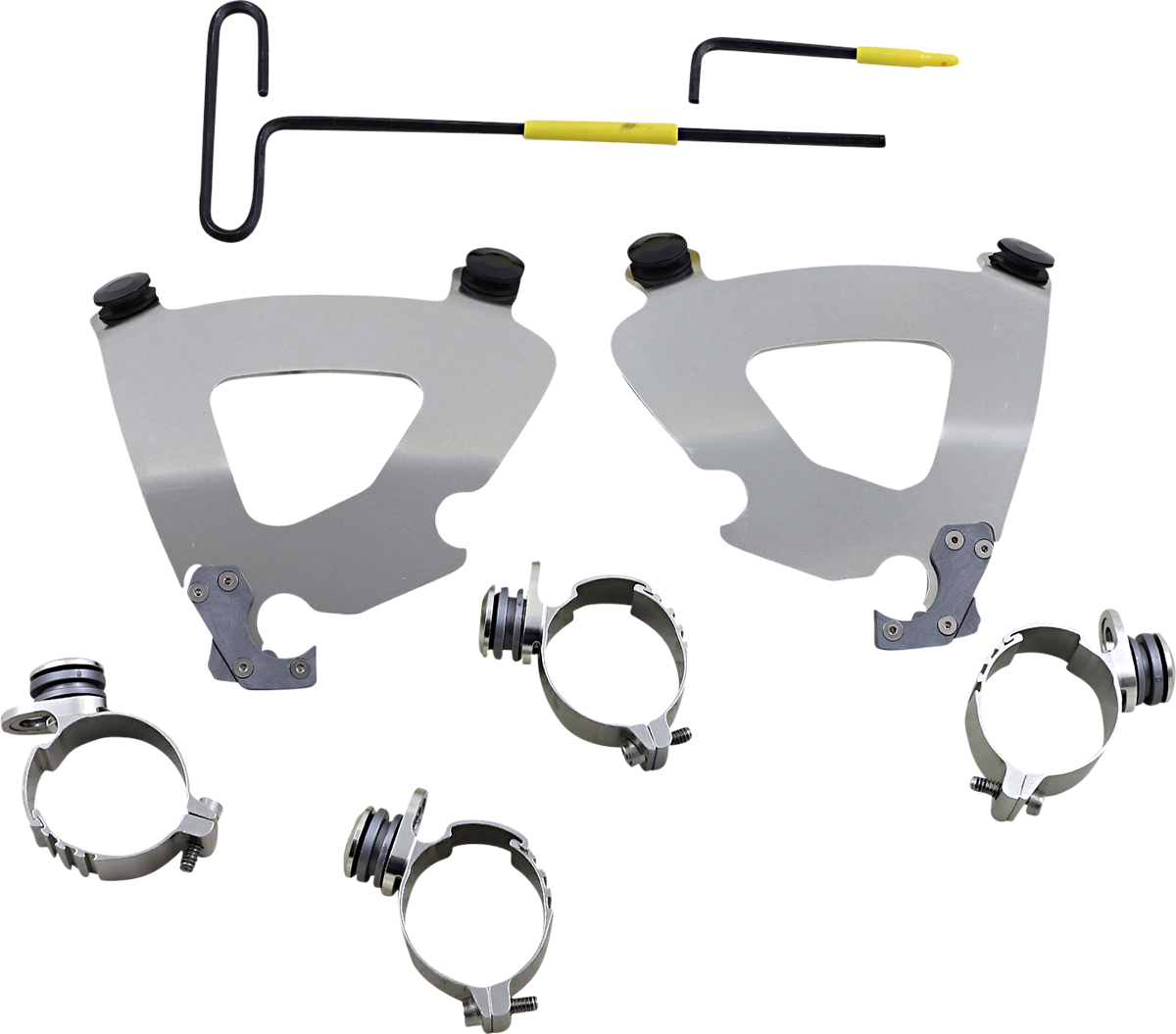 Memphis Shades Gauntlet Mounting Kit - Polished - XL