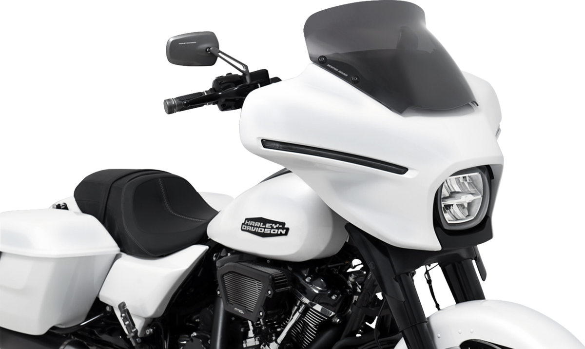 Memphis Shades Spoiler Windshield - 5" - Dark Black Smoke - FLHX