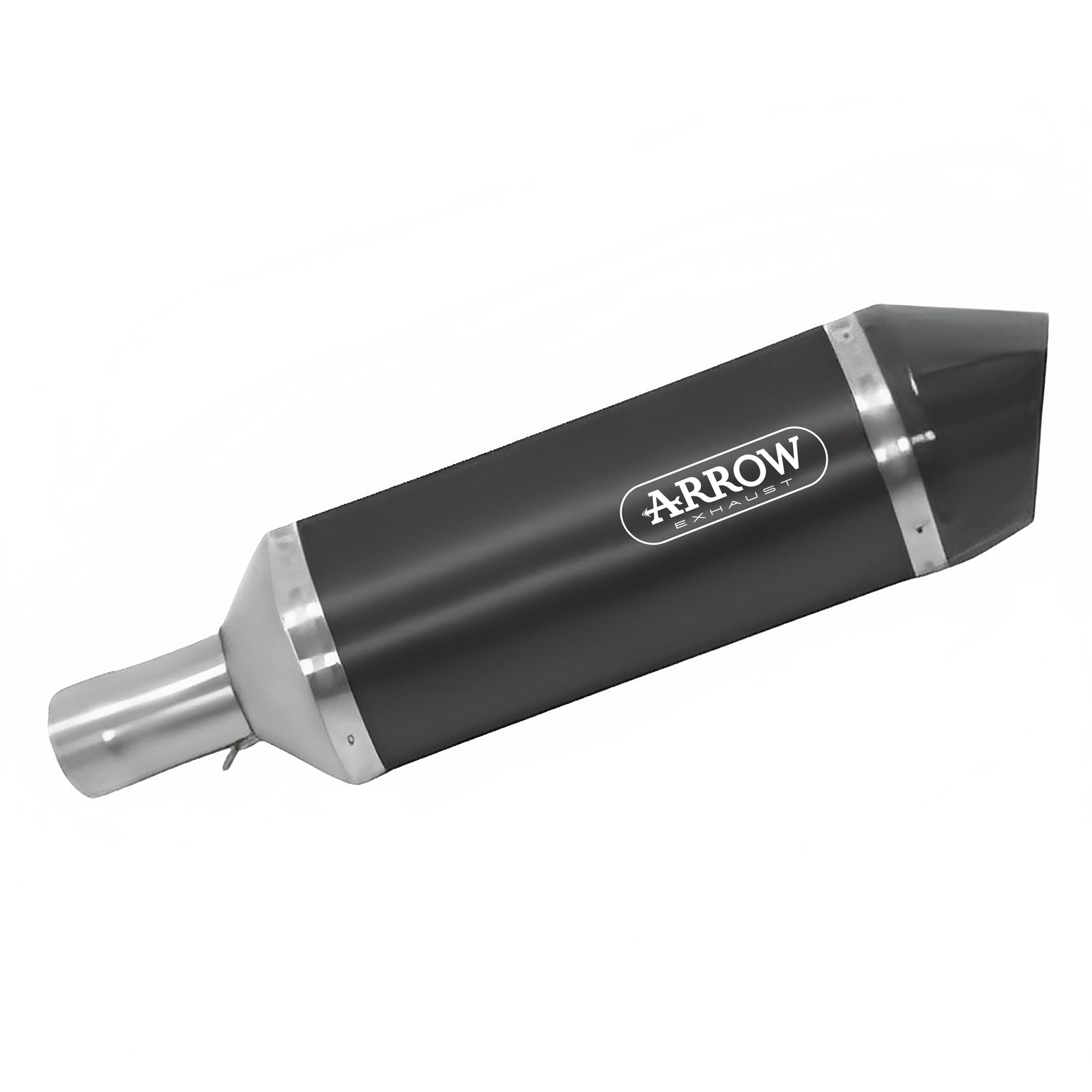 Arrow 71855AKN Race-Tech Approved Aluminium Dark Slip On With Carbon End Cap