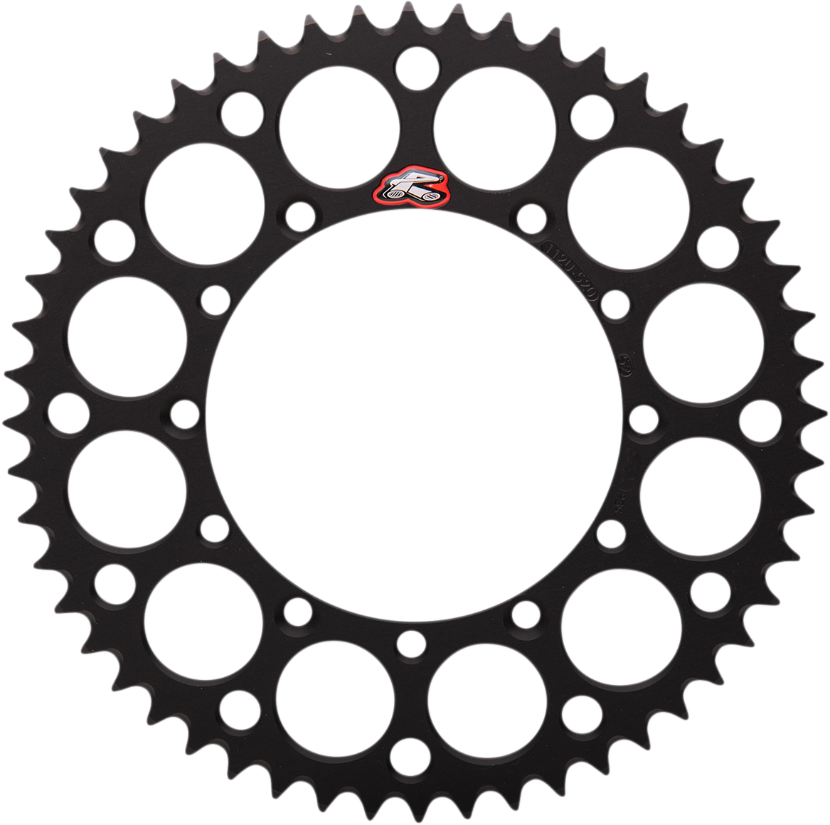Renthal Rear Sprocket - Aluminum - 52 Tooth - Black - Kawasaki