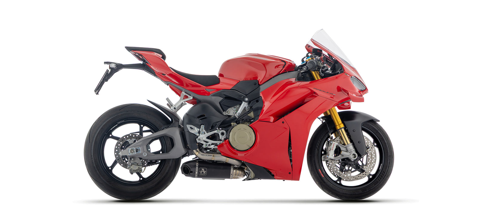 71163PKR Titanium Dark Works Slip On With Titanium Link Pipes