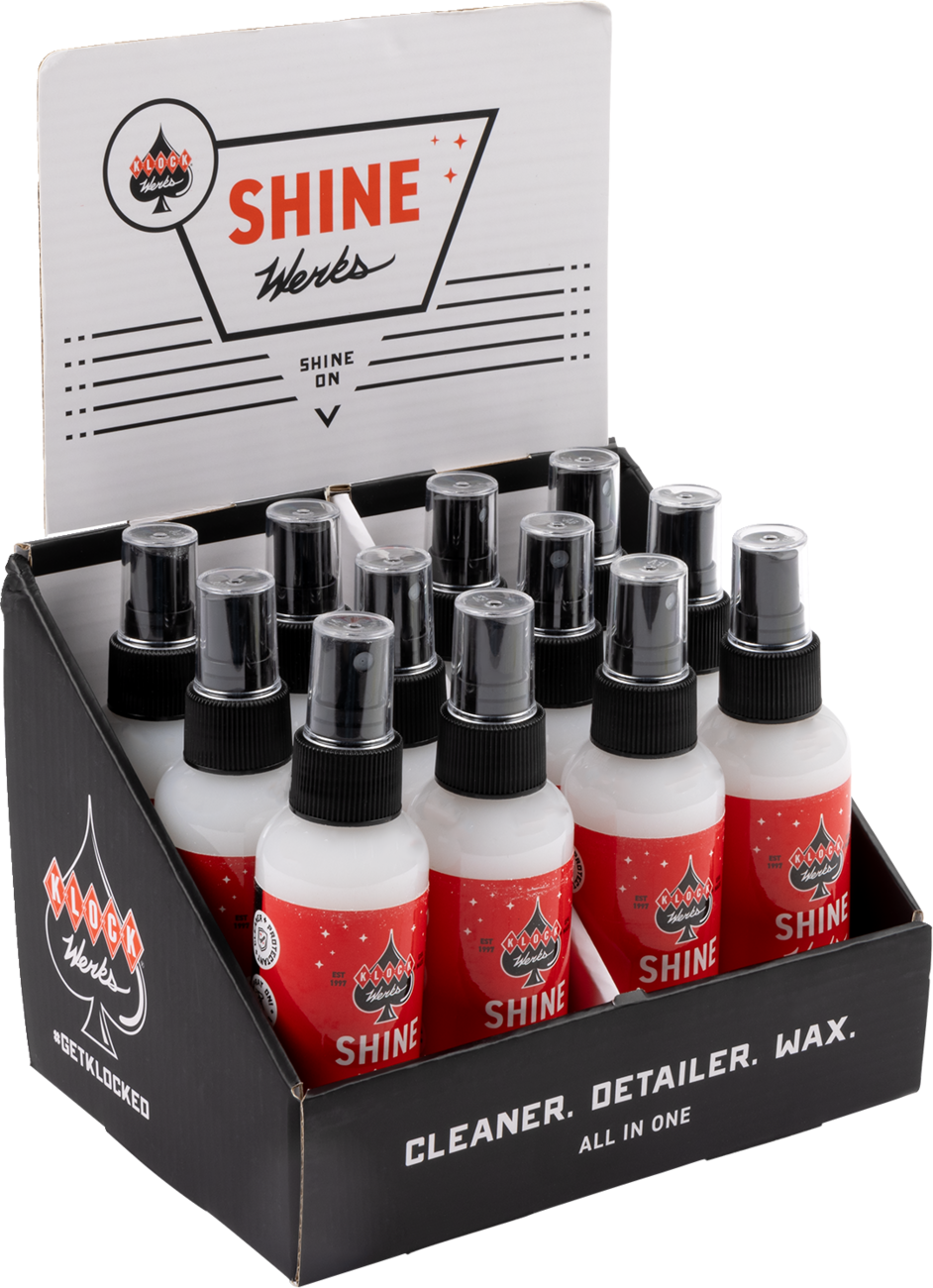 Klock Werks Shine Werks Cleaner - 4 US Fl Oz. - 12-Pack