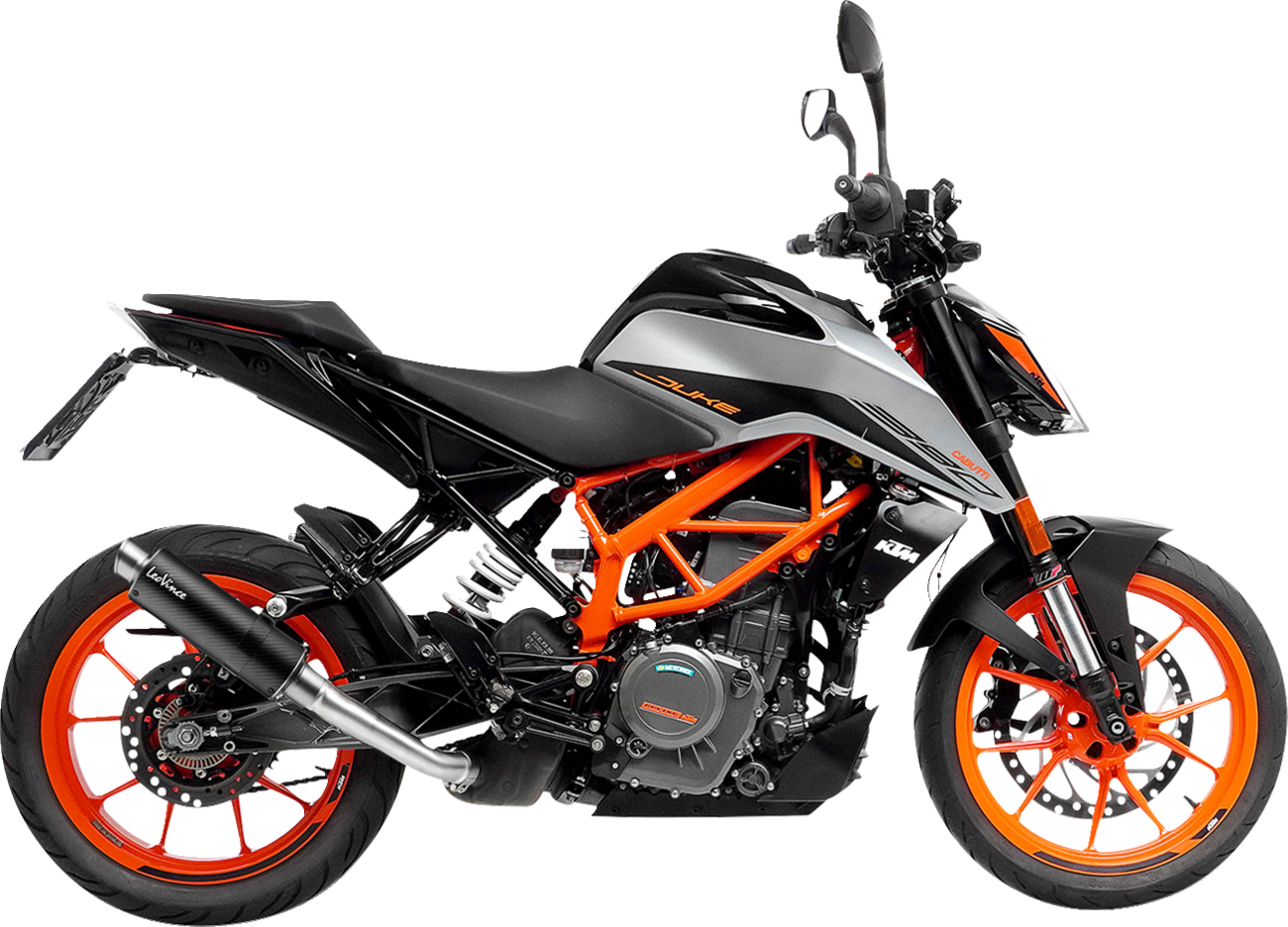 LeoVince GP Corsa Matte Slip-On Muffler - Black - Duke 390