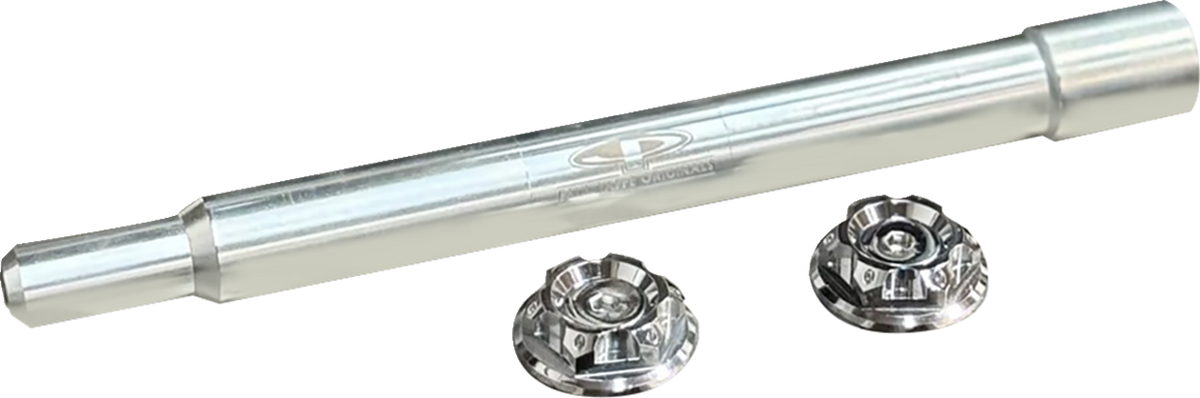 Paul Yaffe Bagger Nation Y-Axle With Turret Style Axle Cover Kit - Custom - Front - Chrome - 25 MM