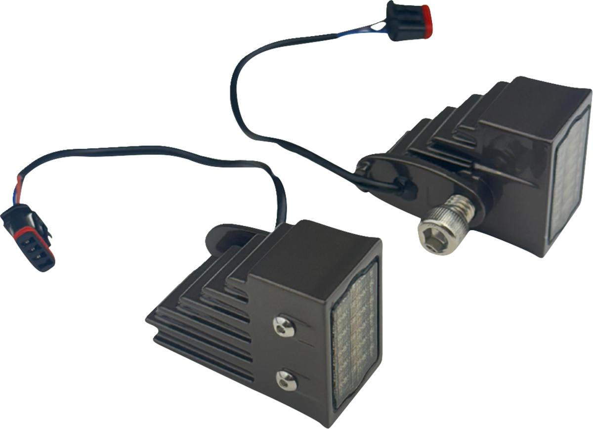 Custom Dynamics LED Turn Signals - Front - Dark Bronze