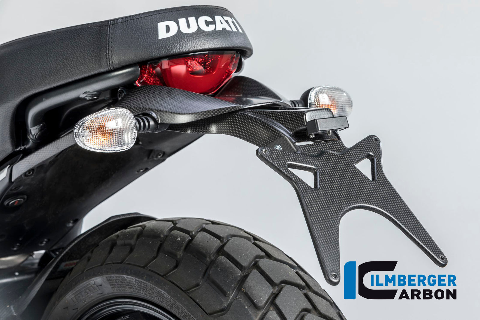 Ilmberger Carbon Upper License Plate Holder Ducati Scrambler 2016