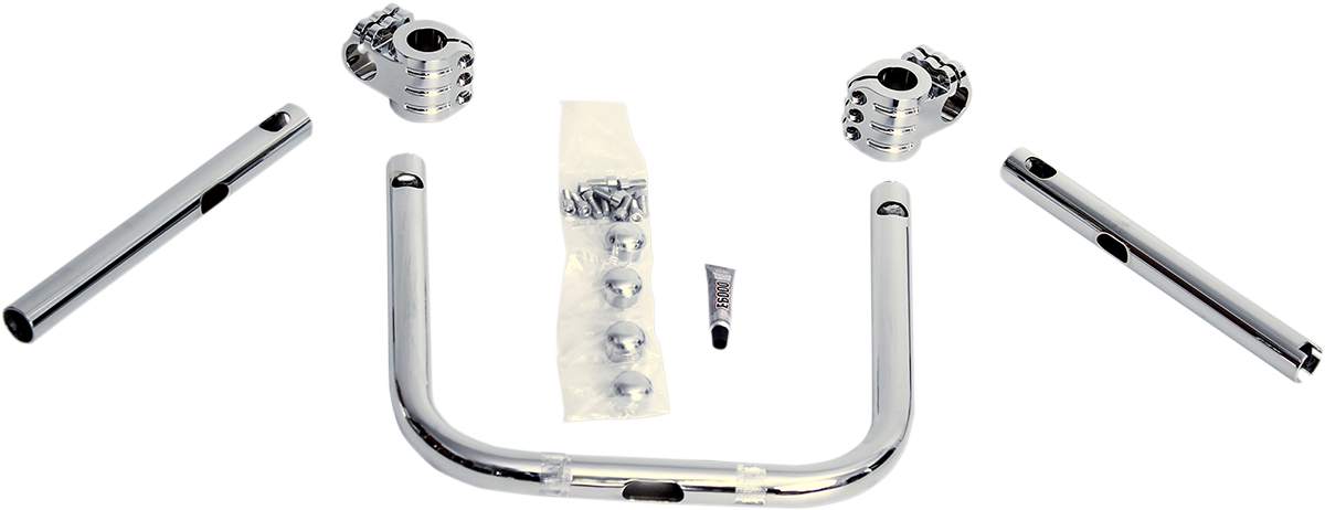 Klock Werks Klip Hanger Handlebar For Indian - 10" - Chrome/Chrome