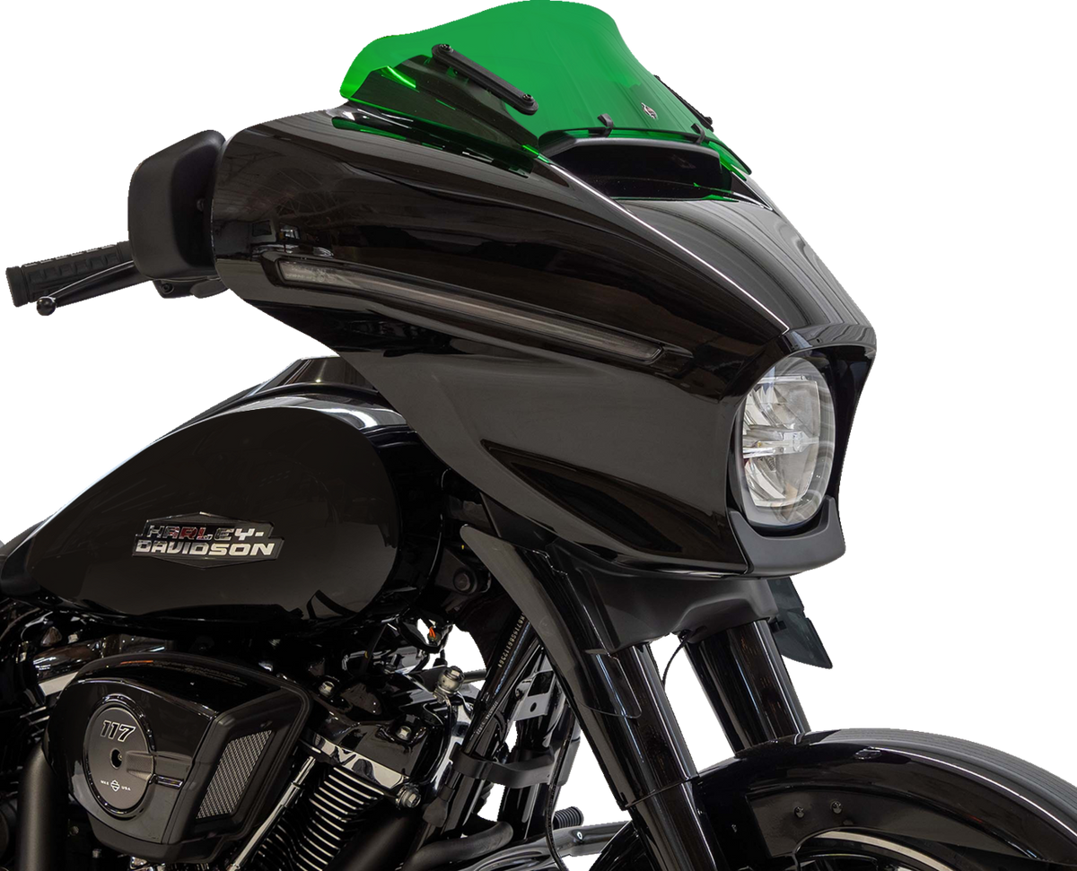 Klock Werks Kolor Flare® Windshield - 6-1/2" - Green - '23-'25 FLHX