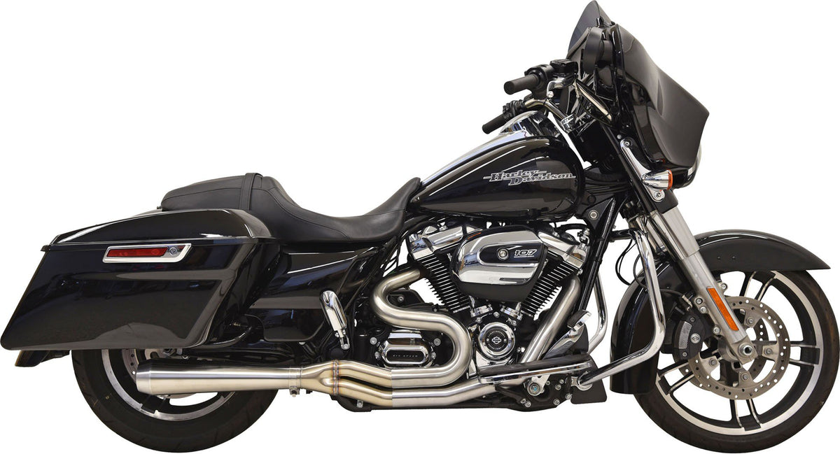 Bassani Xhaust 2-Into-1 Road Rage III Exhaust System - Stainless Steel - 49-State - M8 Touring