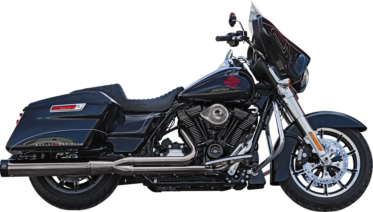 S&amp;S Cycle 2-Into-1 Lava Chrome Sidewinder® Exhaust System - Race Only