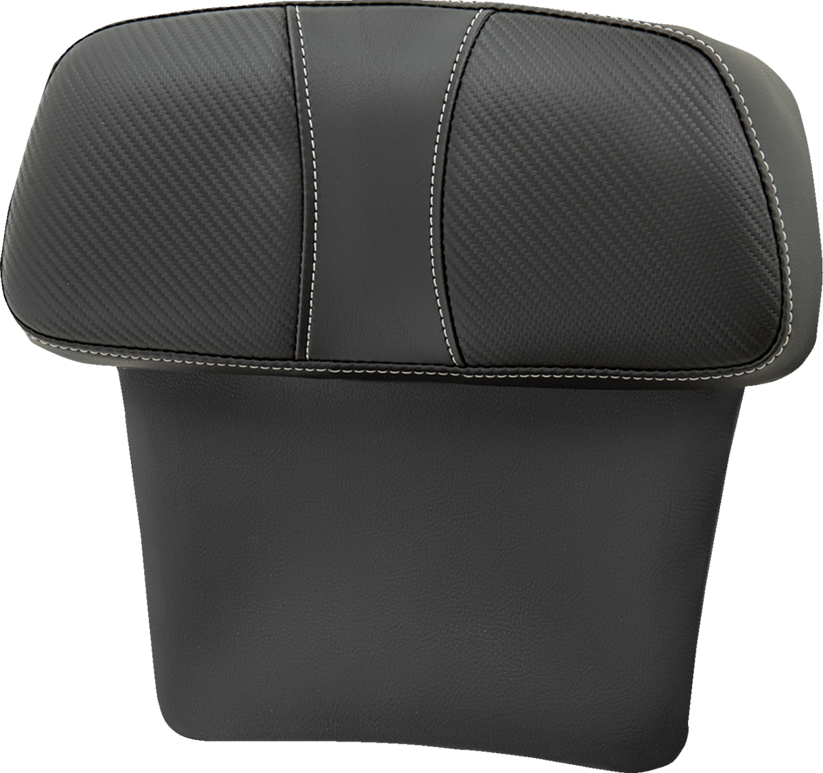 Saddlemen Chopped Tour Pak Backrest Pad - Dominator - Black W/ Carbon Fiber Inset - FLT/FLH '14-'23