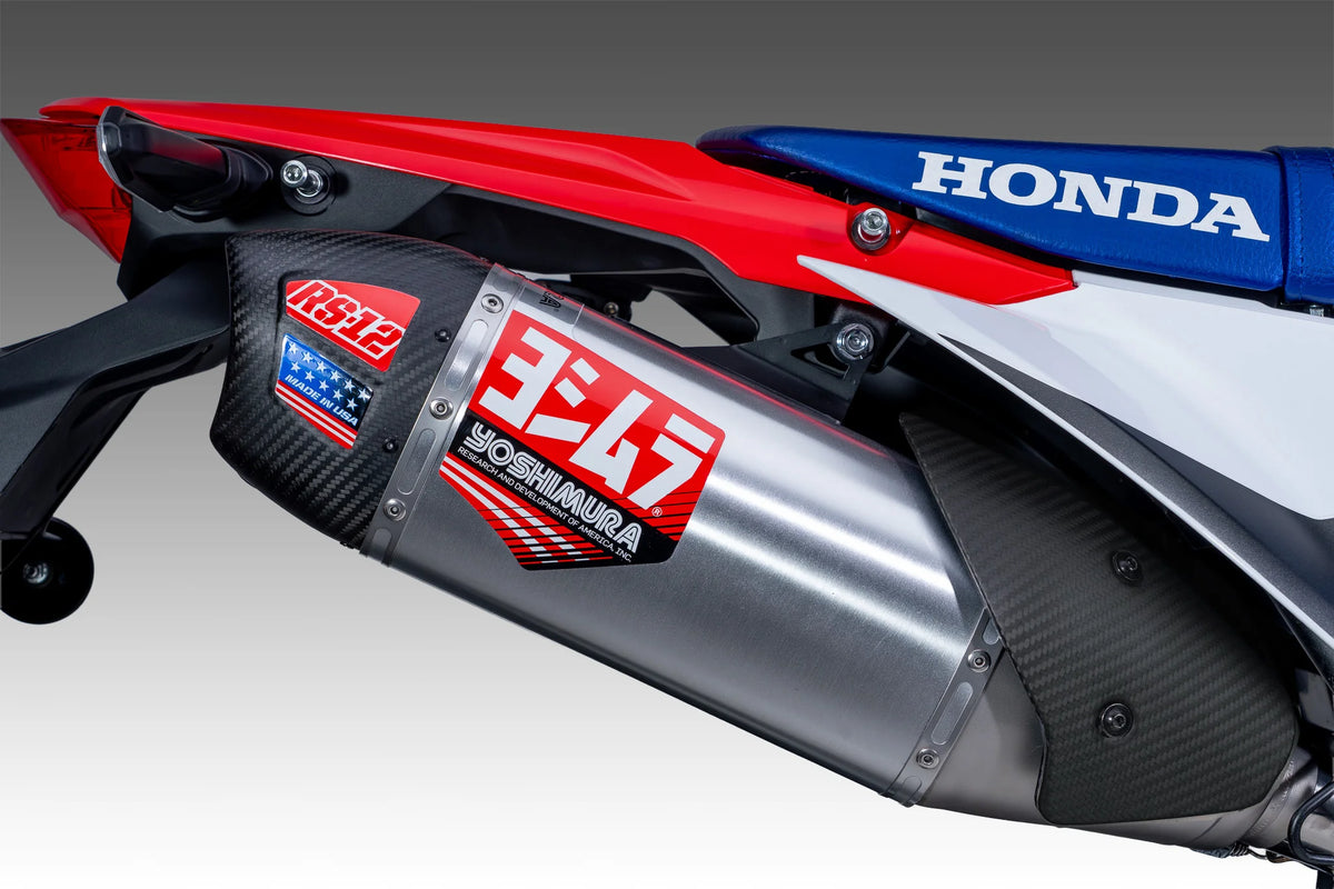 Yoshimura CRF300L/Rally 21-26 Race RS-12 Stainless Full Exhaust, W/ Stainless Muffler