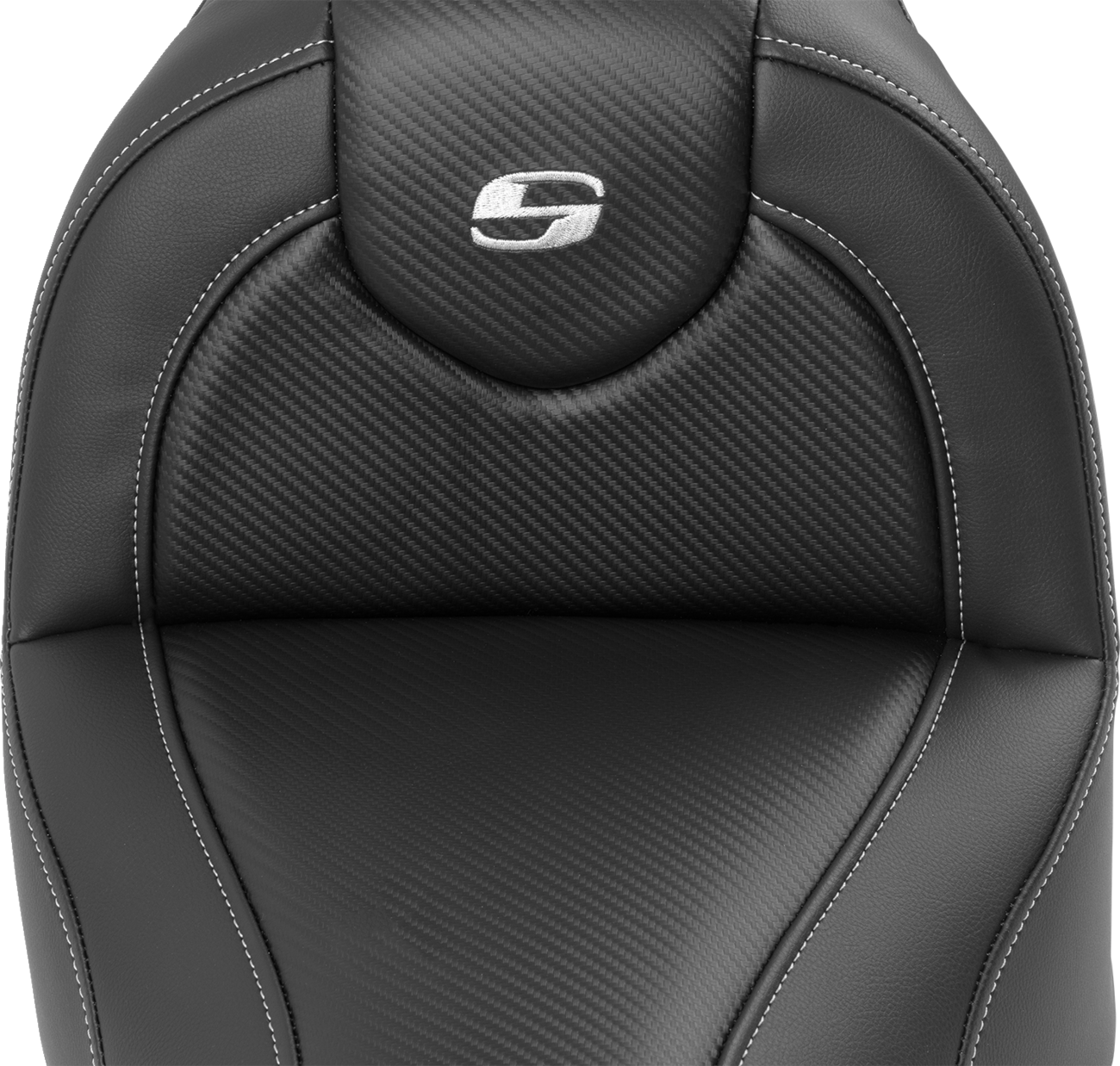 Saddlemen Roadsofa™ Seat - With Backrest - Carbon Fiber - FXBR/S '18-'20