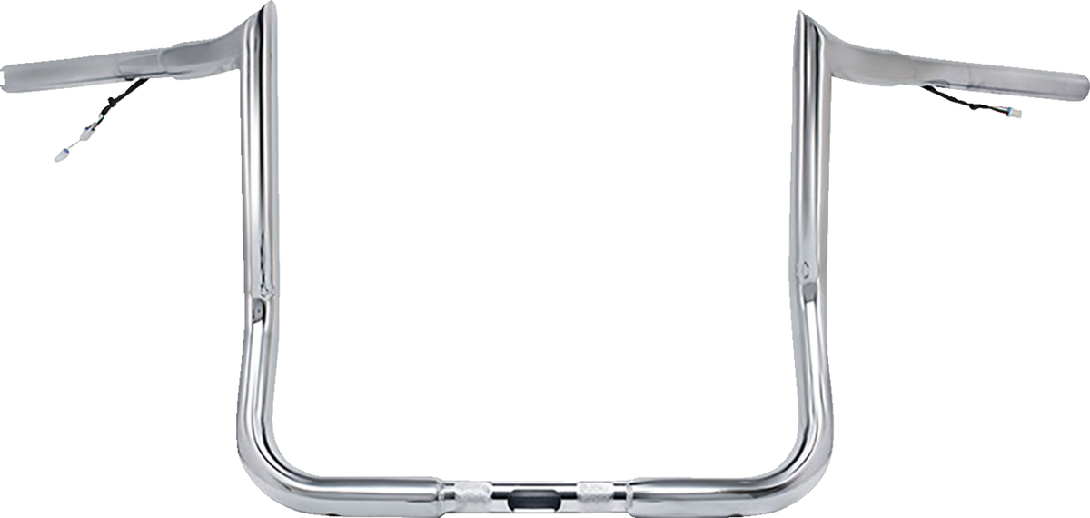 Paul Yaffe Bagger Nation Pre-Wired Handlebar - Monkey Bar - 10" - Chrome