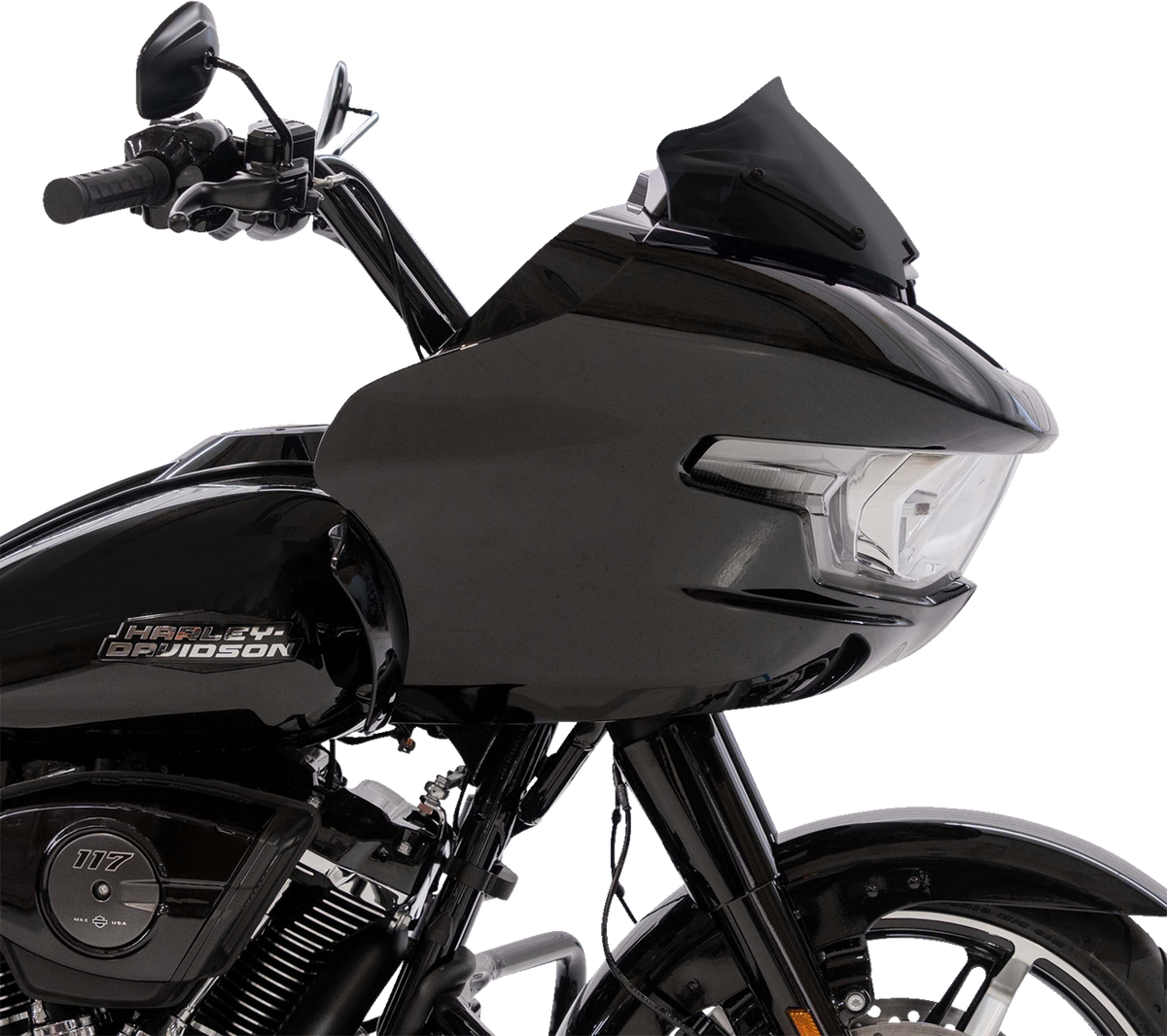 Klock Werks Sport Flare® Windshield - 8" - Black - FLTR