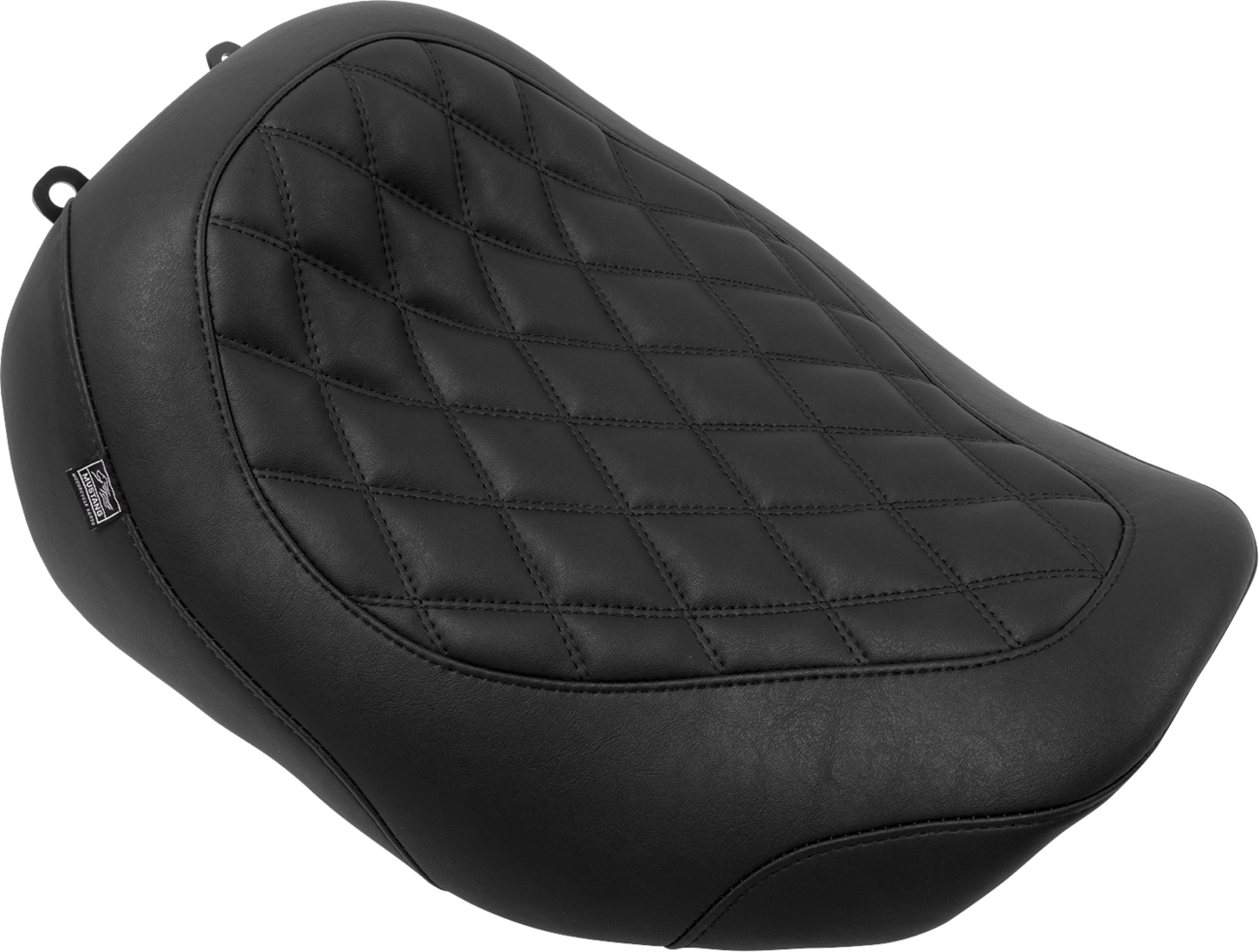 Mustang Wide Tripper™ Seat - Solo - Black Stitching - FLT/FLH '23-'25